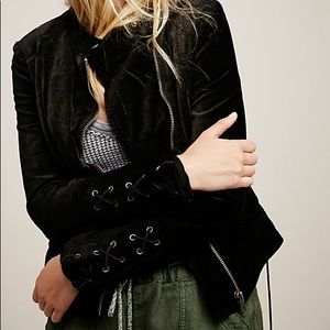 Free People Velvet Jacket - Size S